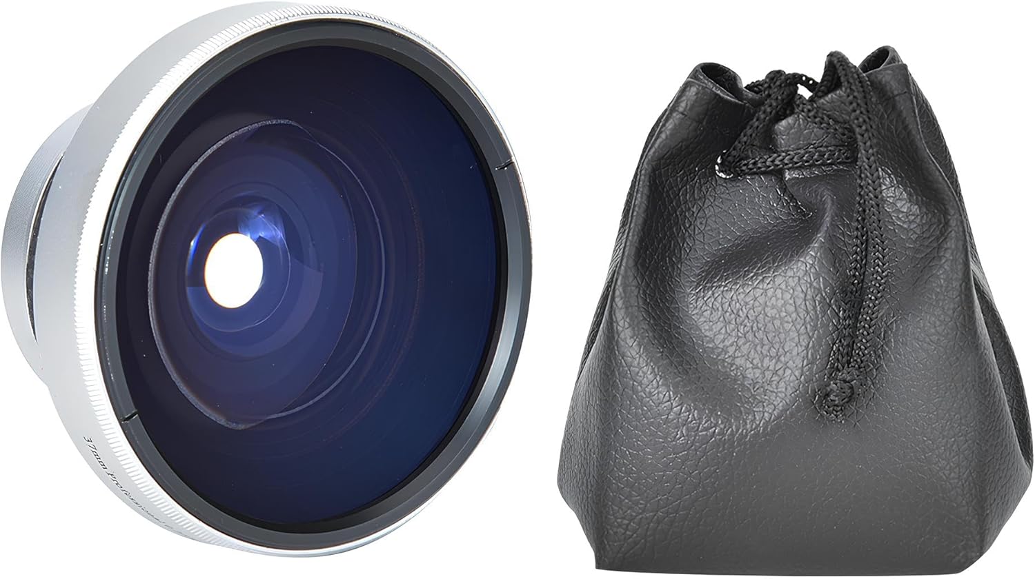 Acouto Fish Eye Lens for Camera 37mm 0.25X Super Fisheye Additional Lens for 37mm Caliber Camera Lenses Silver Aluminum Alloy - Image 9